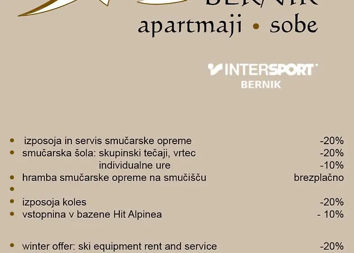 Bernik Ii Apartment Kranjska Gora